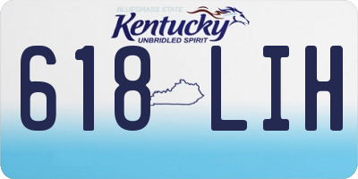 KY license plate 618LIH