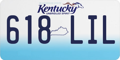 KY license plate 618LIL