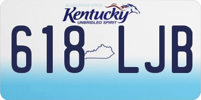 KY license plate 618LJB