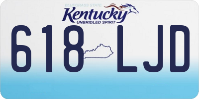 KY license plate 618LJD