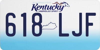 KY license plate 618LJF