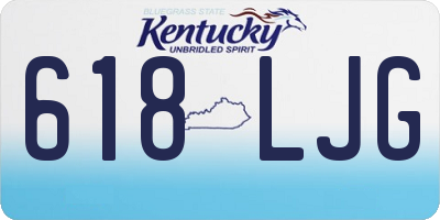 KY license plate 618LJG
