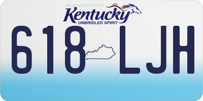 KY license plate 618LJH
