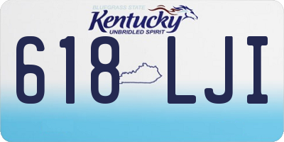 KY license plate 618LJI