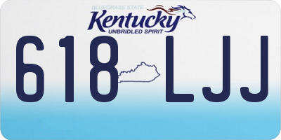 KY license plate 618LJJ