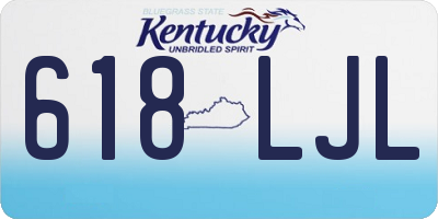 KY license plate 618LJL