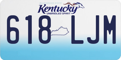 KY license plate 618LJM