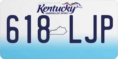 KY license plate 618LJP