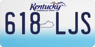 KY license plate 618LJS