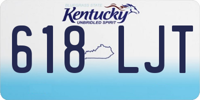 KY license plate 618LJT