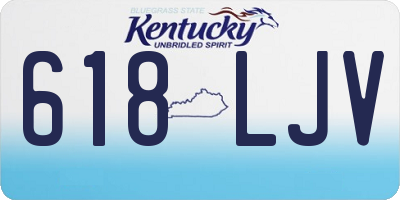 KY license plate 618LJV