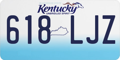 KY license plate 618LJZ