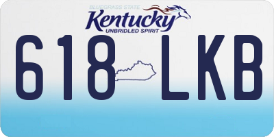 KY license plate 618LKB
