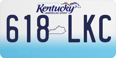 KY license plate 618LKC