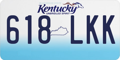 KY license plate 618LKK