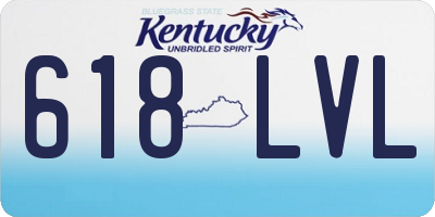 KY license plate 618LVL