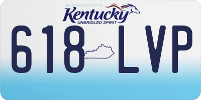 KY license plate 618LVP