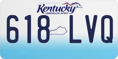 KY license plate 618LVQ