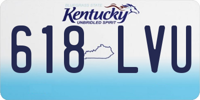 KY license plate 618LVU