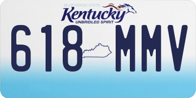 KY license plate 618MMV