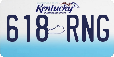 KY license plate 618RNG