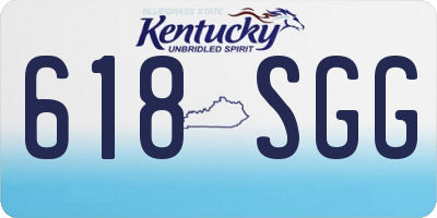 KY license plate 618SGG