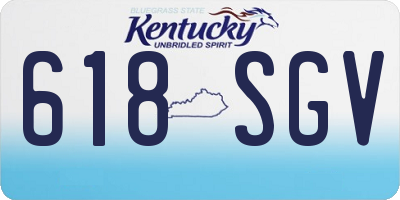 KY license plate 618SGV