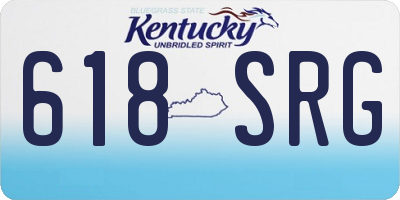 KY license plate 618SRG