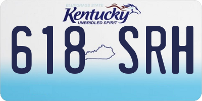 KY license plate 618SRH