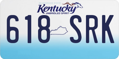 KY license plate 618SRK