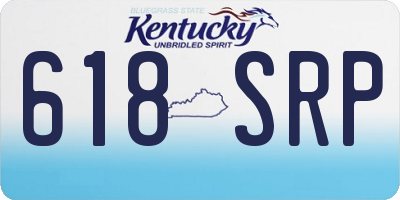 KY license plate 618SRP