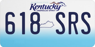 KY license plate 618SRS