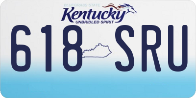 KY license plate 618SRU