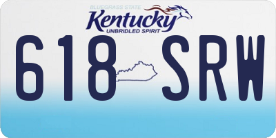 KY license plate 618SRW