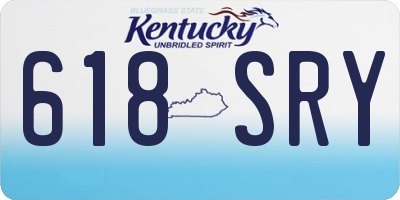 KY license plate 618SRY