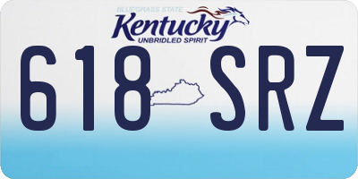 KY license plate 618SRZ