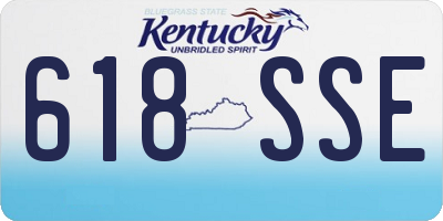 KY license plate 618SSE