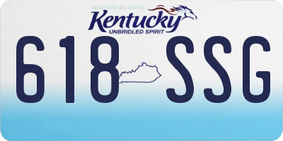 KY license plate 618SSG
