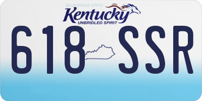 KY license plate 618SSR