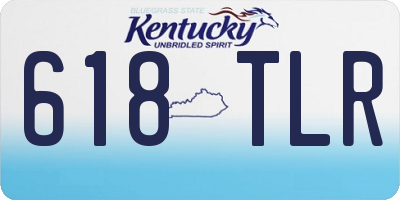 KY license plate 618TLR