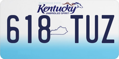 KY license plate 618TUZ