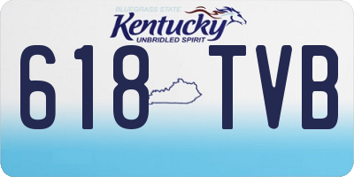 KY license plate 618TVB