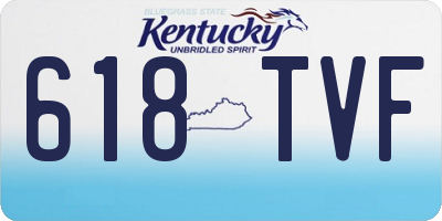 KY license plate 618TVF