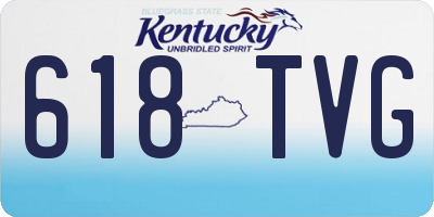KY license plate 618TVG