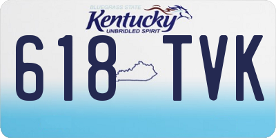 KY license plate 618TVK