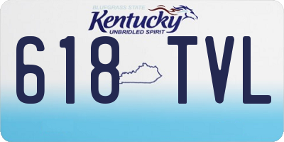 KY license plate 618TVL