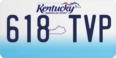 KY license plate 618TVP