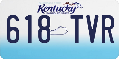 KY license plate 618TVR