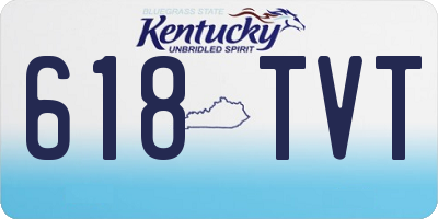 KY license plate 618TVT