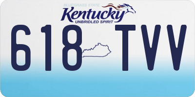 KY license plate 618TVV